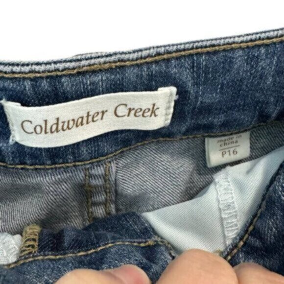 Coldwater Creek | Medium Wash Straight Leg Denim Jeans Size 16 - Picture 6 of 7